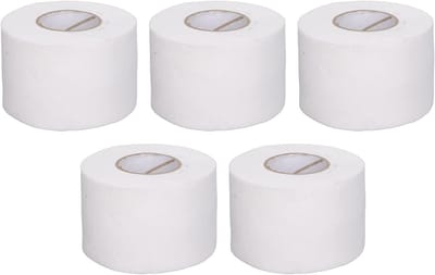 Kapperpapier Rolls - Nekpapier Bandstrips - Haarknippen Beschermen - Wegwerpbaar en Flexibel - 5 Rolls - Wit