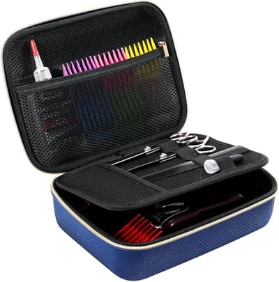 Draagtas voor Tondeuse en Kappersaccessoires - Organizer voor Gereedschap en Trimmers - Marineblauw