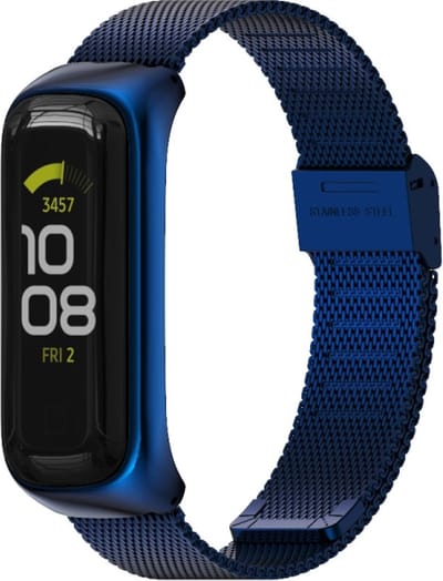 Milanees bandje - geschikt voor Samsung Galaxy Fit 2 - blauw