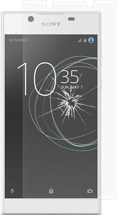Geschikt voor Sony Xperia L1 Tempered glass / Glazen screenprotector 2.5D 9H