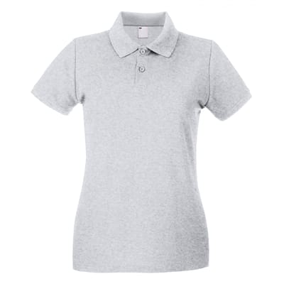 Fruit of the Loom Dames/Dames Lady Fit Poloshirt met korte mouwen (Grijze Mergel)