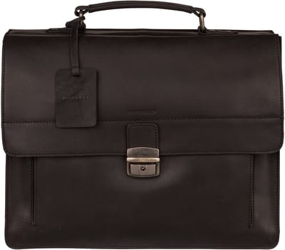 BURKELY Vintage Scott Briefcase 2-Comp - Aktetas - Zwart