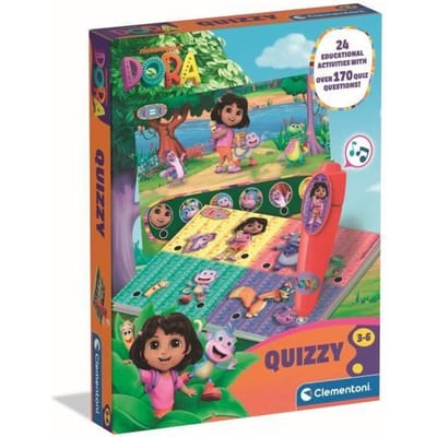 Clementoni - Dora the Explorer Quizzy - Educatief Spel - Met Interactieve Pen - 170+ Educatieve Quizzen - 3-6 jaar
