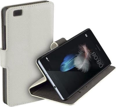 HC wit bookcase Telefoonhoesje voor de Huawei P8 Lite