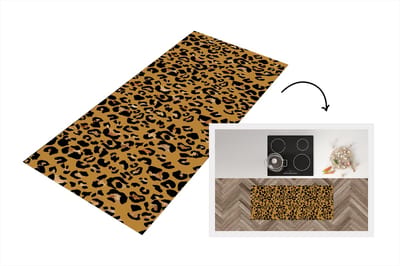 Keukenloper - Loper keuken - Panterprint - Luxe - Patronen - 120x50 cm - Keukenloper vinyl