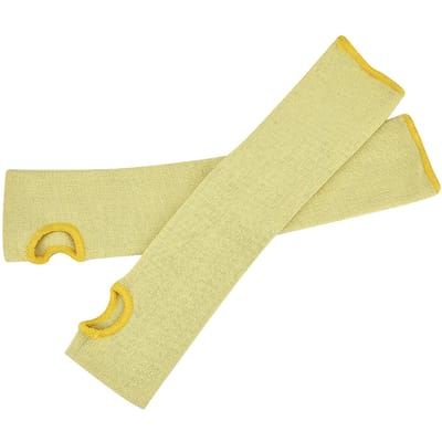 1 Paar Snijvaste Armmouw Beschermer Hittebestendig Anti-Snijden Armbeschermer beige
