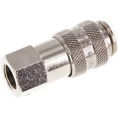 Vernikkeld Messing DN 5 Luchtkoppeling Snelkoppeling G 1/8 inch Binnendraad