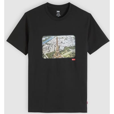 Levi's Classic Graphic T-shirt Maat: M | T-shirts met Print Outlet | Heren | Zwart