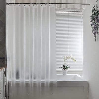 Mildew Bestendig Douchegordijn 180 x 180 cm Waterdicht en Wasbaar met 12 Ringen voor Badkamer Decoratie en Privacy