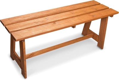 Houten Tuinbank - Zitbank Buiten - Ontspannen in de tuin - Zonder rugleuning - 119 cm - Bruin