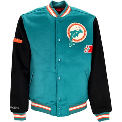 College Jacket NFL Team Legacy Varsity-jack voor heren Miadol Teal/zwart