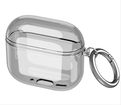 Dailygoody - Hoesje Airpods 4 2024 - Ultraduurzaam TPU - Valbestendig en lichtgewicht - Transparant zwart - Slim fit - Perfecte bescherming
