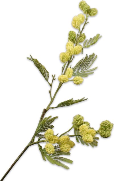 Silk-ka Kunstbloem-Zijden Bloem Mimosa Tak Geel 83 cm