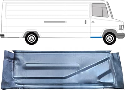 Kleine reparatiepaneel voorste treeplank voor Mercedes T2 1986-1996 / Rechts