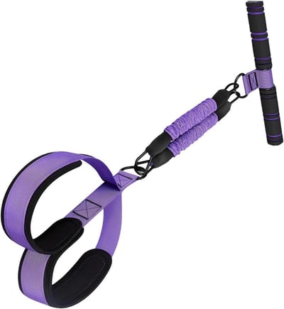 Pedaal Trekker - Beentrainer Weerstandsband - Full Body Workout - Verstelbare Intensiteit - 30 x 60 cm - Meerkleurig