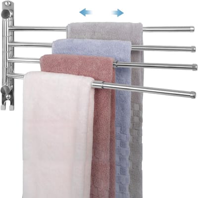 DailySupplies® Handdoekrek Badkamer - Handdoekhouder - Zilver