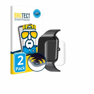 BROTECT - Screenprotector voor Jugeman P99 1.96" - Folie Beschermfolie transparant volledig dekking - 2 Stuks