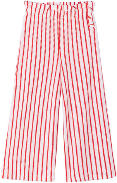 Vertbaudet Wijde gestreepte legging van gebreide sweater