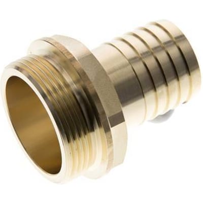G 1 1/2'' Buitendraad x 32mm Messing Slangpilaar 16 Bar
