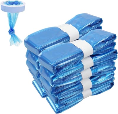Vulzakjes Luieremmer - Navullingen Luiertas - Geurvrij Houden - Antibacteriële Coating - 10 Stuks 4.5 Meter - Blauw