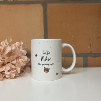 Mok liefste METER | beary much| liefste meter | meter vragen | meter worden | peettante vragen | peettante worden | cadeau | geschenkdoos | giftbox
