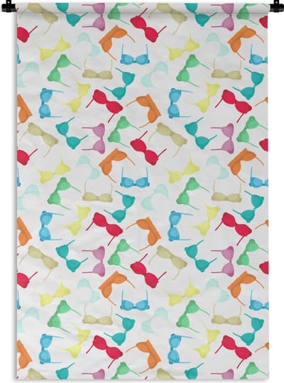 Wandkleed - Wanddoek - Bh - Regenboog - Vrouwen - Patroon - 120x180 cm - Wandtapijt
