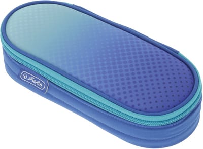 Herlitz etui 'Dip Dye blauw'