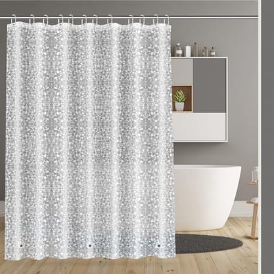 Unyqoos® Schimmelwerend Douchegordijn van Hoogwaardig Polyester voor Bad & Douche, Waterdicht en Antibacterieel, 180x180 cm