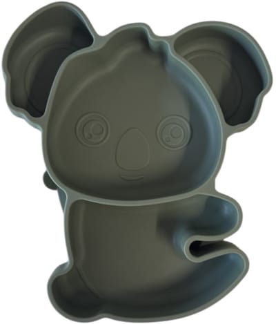 KimDo - Koala siliconen baby bordje met vakjes en zuignap - Groen - Kinderservies - Babybordje - Kinderbordje - Baby servies - Babybestek - Oven, vriezer en vaatwasserbestendig - BPA en PVC vrij bord