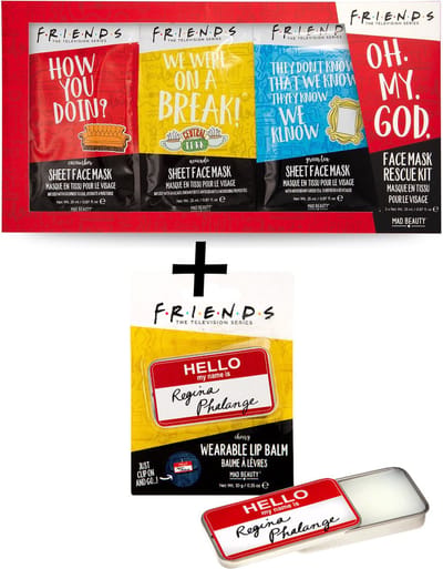 "F.R.I.E.N.D.S Gezichtsmaskers + Lippenbalsem - Cosmetica Geschenkset - Huidverzorging voor Fans van F.R.I.E.N.D.S"
