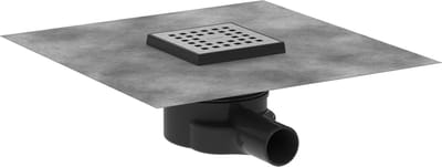 Hansgrohe RainDrain Point - Vloerafvoer, 10x10 cm, geborsteld roestvrij staal 56246800