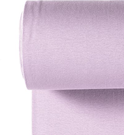 Boordstof Uni Rondgebreid 35 cm per Meter – Lavendel – Elastische Boordstof voor Mouwen, Hals & Taille