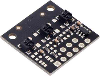 QTRX-MD-03RC Reflectiesensor Array: 3-kanaals, 8 mm pitch, RC-uitgang, lage stroom Pololu 4343