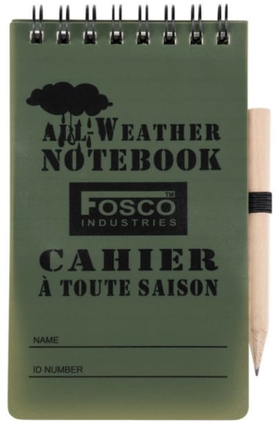 Notitieblok - Waterproof - 13 x 7 cm - Fosco