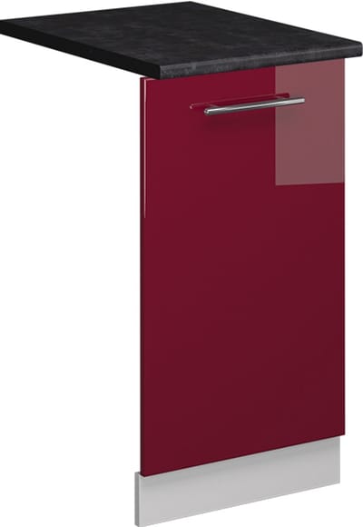 Vicco Fame-Line Vaatwasserfrontpaneel – 45 cm, WB Antraciet Bordeauxrode hoogglans