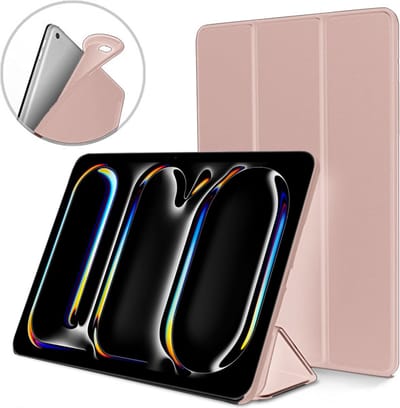 Geschikt voor iPad Pro 11 inch (M4) 2024 - Hoesje – Shock Proof Hoesje – Smart Cover - Rose