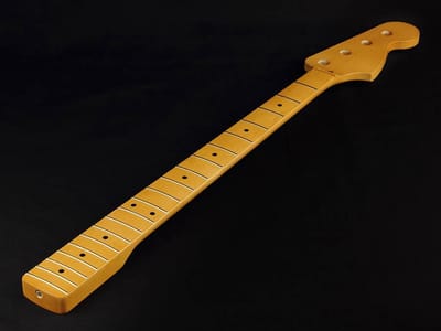 Allparts JMF – Jazz Bass® hals, esdoorn, 1-delig, 10 radius, vintage getinte afwerking