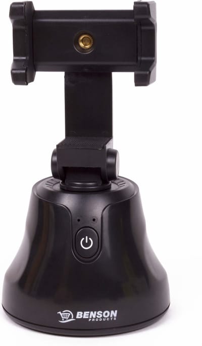 Benson Telefoonhouder met gezichtstracking - 360° rotatie - 56-100 mm - zwart
