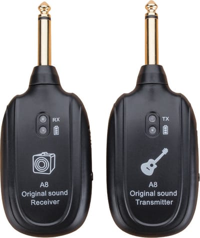 WK Gitaar Bass Draadloze Transmissie Ontvanger-50 meter transmissiebereik-Ingebouwde batterij voor 6 uur gebruik-Accessoires voor muziekinstrumenten