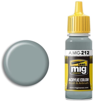 AMMO by Mig Jimenez Hobbyverf Acrylverf - MIG 0212 FS 36373 Silver Grey - Acryl Verf flesje - 17 ml