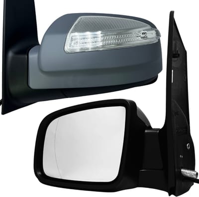 BILMAX Links Buitenspiegel Vervanging voor Mercedes Viano W639 2011-2014 Elektrisch Verstelbaar, Verwarmd,Elektrisch Inklapbaar, Richtingaanwijzer, Gegrond, 8 Pins (Bestuurderszijde)