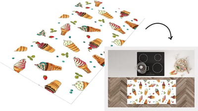 Keukenloper - Loper keuken - Patronen - Zomer - IJs - 120x60 cm - Keukenloper vinyl