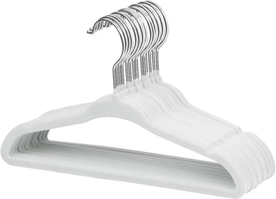 Dailygoods- Kleerhangers Baby - Fluwelen Kleerhangers - Antislip - 28 cm - 360 Graden Draaibaar - 15 Stuks - Ultradun Ontwerp - Babyhanger