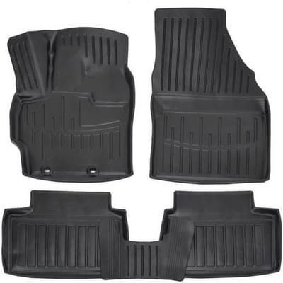 Vloermatten - SCOUTT - Toyota Yaris 4 (XP21) - Premium Rubber - 3D Ontwerp - Waterbestendig zwart