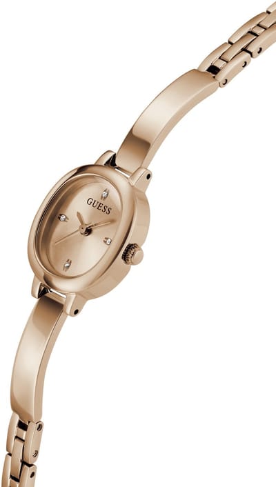 Guess Penelope Analoog Quartzhorloge Roségoudkleurig Kast Gemaakt Van 100% Roestvrij Staal En Een Armband Van 100% Roestvrij Staal 21 mm GW0924L1, GW0924L2, GW0924L3