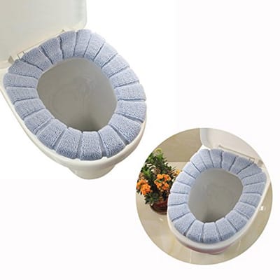 Zachte Dikkere Warmer Rekbare Wasbare Toilet Seat Cover Pad