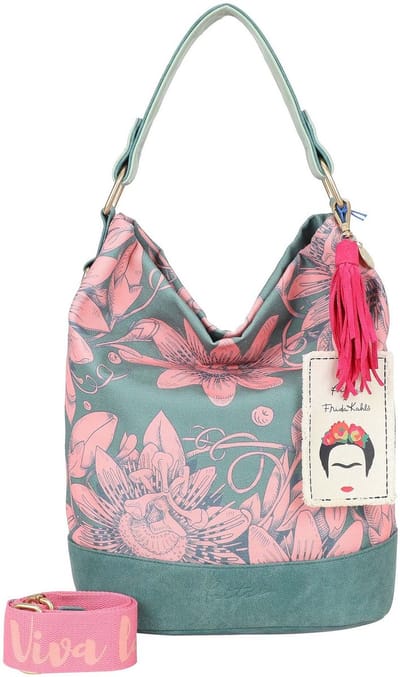 Fritzi aus Preußen schoudertas Fritzi x Frida Kahlo Izzy07 Limited Bloom Green groen