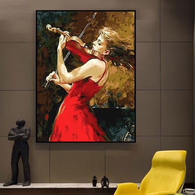 Dierlijk olieverfschilderij vos diamant schilderij handwerk diamant borduurwerk ambachten woondecoratie 20X30CM black
