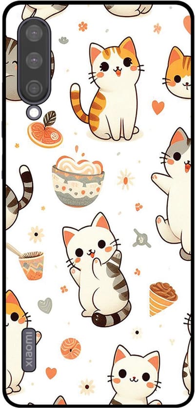 Smartphonica Telefoonhoesje Geschikt voor Xiaomi Mi A3 met katten opdruk - TPU backcover case cat design geschikt voor Xiaomi Mi A3