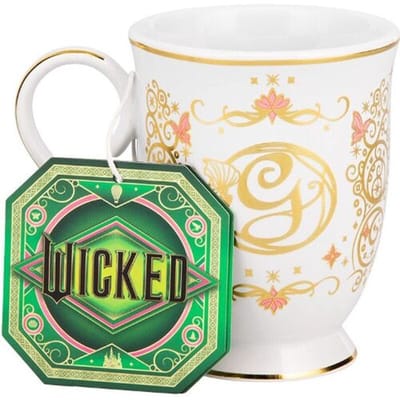 Paladone Wicked Glinda Keramische Mok - 250 ml, Wit met Gouden Details